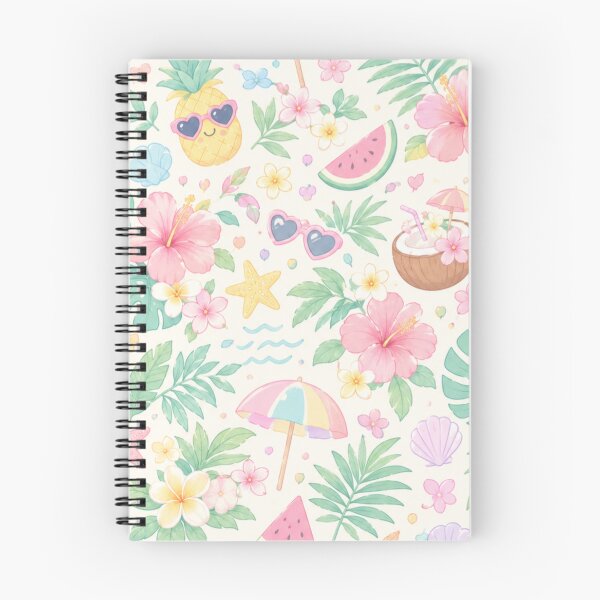 Item preview, Cute Pastel Tropical Beach Vacation Watercolor Pattern designed and sold by Skyrocketz.