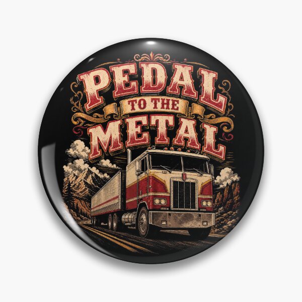 Item preview, Pedal To The Metal – Cabover Long‑Haul Vintage Truck designed and sold by Automotive Art by Greg.
