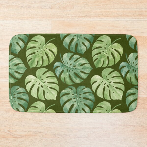 Item preview, Fresh Watercolor Monstera Leaves Pattern designed and sold by Skyrocketz.