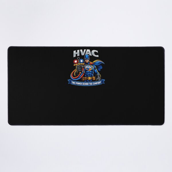 Item preview, HVAC Superhero Technician - Power Behind the Comfort Design designed and sold by FrozenHeat97.