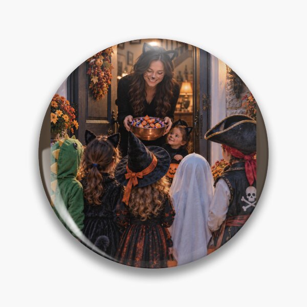 Item preview, Trick or Treat at the Door — A Halloween Night designed and sold by Novel Works Studio.