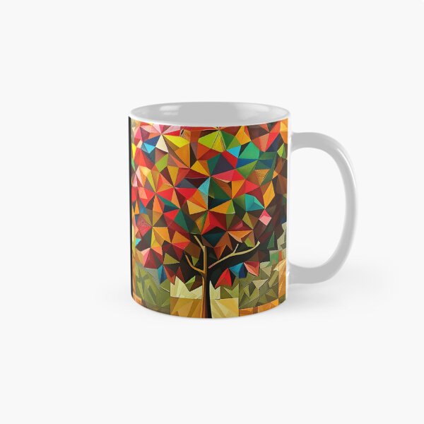 Item preview, Colorfully Vibrant Geometric Tree 3-D-Inspired Abstract Art designed and sold by DEC02.
