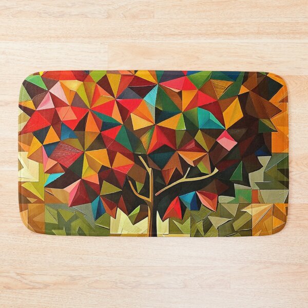 Item preview, Colorfully Vibrant Geometric Tree 3-D-Inspired Abstract Art designed and sold by DEC02.