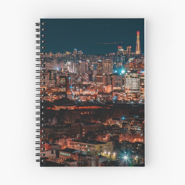 Item preview, Golden Cityscape and Distant Tower at Night designed and sold by Nightwindow.