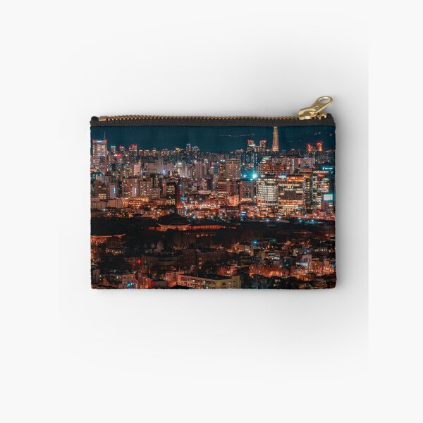Item preview, Golden Cityscape and Distant Tower at Night designed and sold by Nightwindow.