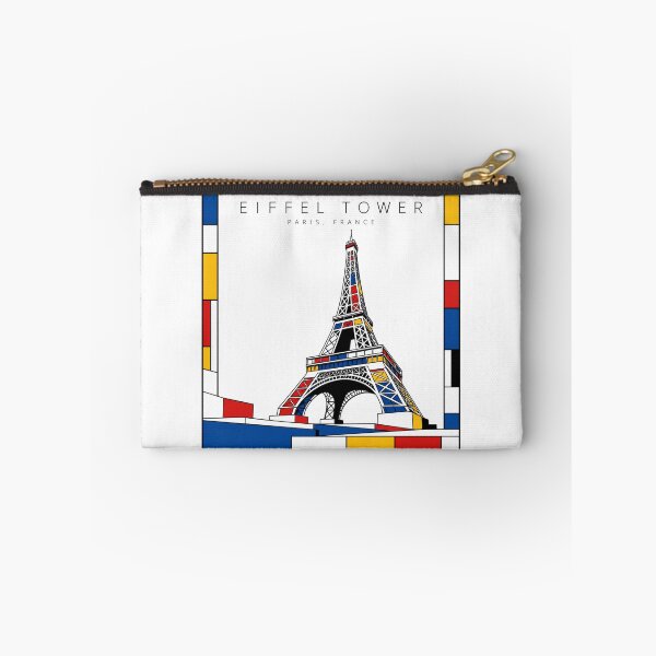 Item preview, Eiffel Tower Mondrian Style Poster 3D designed and sold by CMYKStudio.