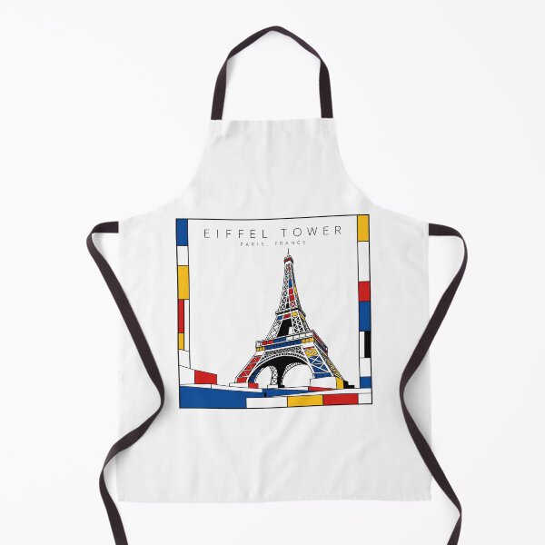 Item preview, Eiffel Tower Mondrian Style Poster 3D designed and sold by CMYKStudio.