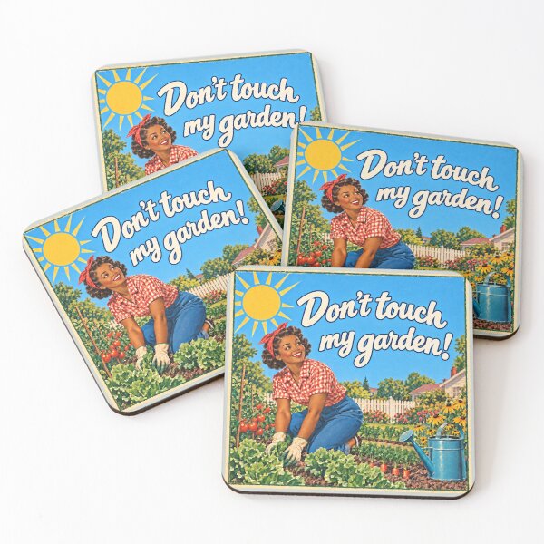 Item preview, Don’t Touch My Garden – Funny Retro Gardener  designed and sold by American Fieldmark Studio.