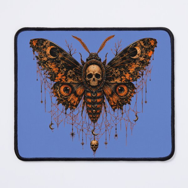 Item preview, Gothic Death's-Head Moth Illustration - Dark Alternative Art designed and sold by Evelashop.