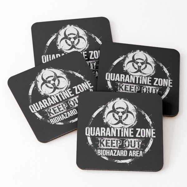 Item preview, Quarantine Zone - Zombie Games designed and sold by GeeklyShirts.