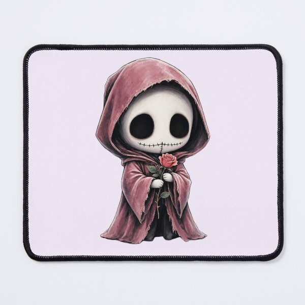 Item preview, Cute Pink Grim Reaper with a Rose designed and sold by SweetLilith.