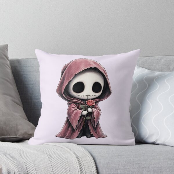 Item preview, Cute Pink Grim Reaper with a Rose  designed and sold by SweetLilith.