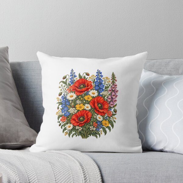 Item preview, Wildflower Bouquet Botanical Illustration designed and sold by FaithArt777.
