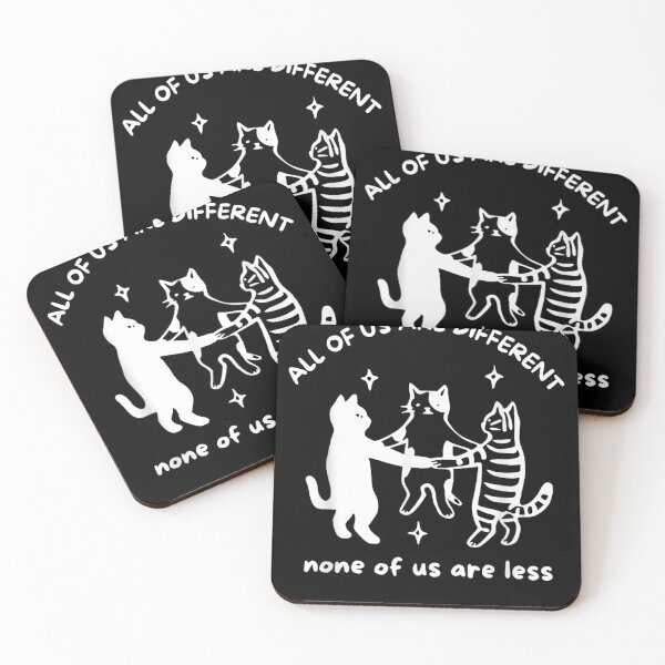 Item preview, All of us are Different None of us are Less cat designed and sold by KatieThomShop.