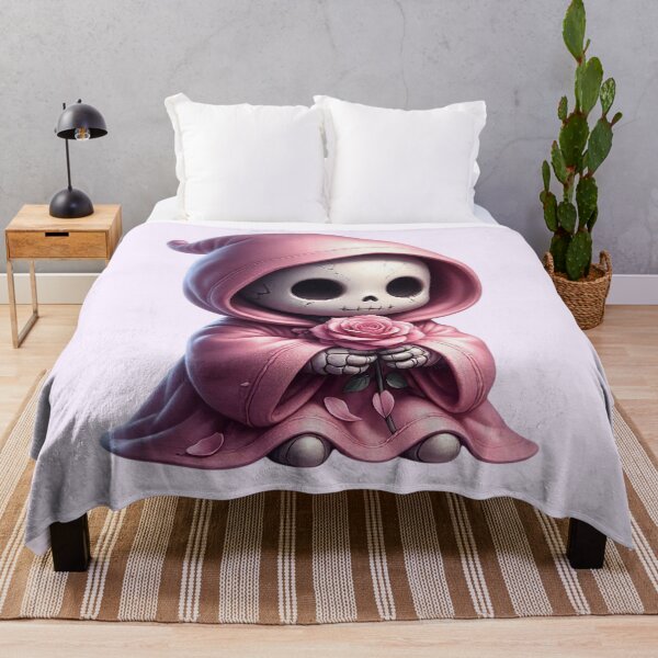 Item preview, Cute Pink Grim Reaper with a Rose designed and sold by SweetLilith.