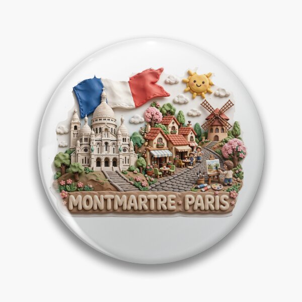Item preview,  MONTMARTRE · PARIS · Sacre-Coeur & Artists Village  designed and sold by PaintMeWorld.