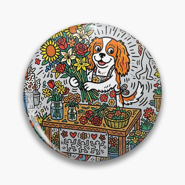 Item preview, Cavalier King Charles Florist designed and sold by PictoVibe.