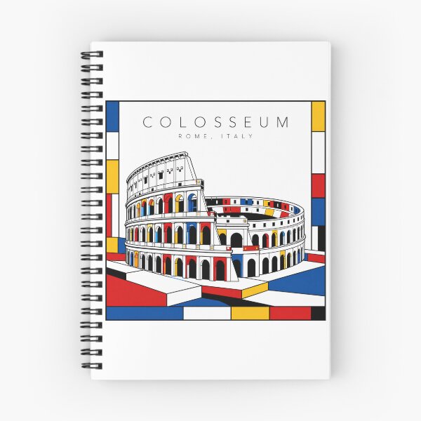 Item preview, Colosseum Mondrian Style Poster 3D designed and sold by CMYKStudio.