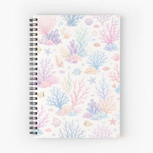 Item preview, Pastel Coral Reef & Ocean Life Watercolor Pattern designed and sold by Skyrocketz.