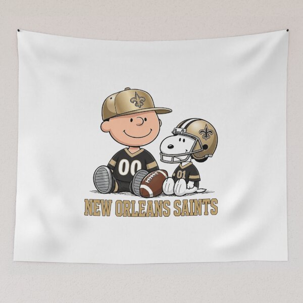 Item preview, Snoopy And Charlie Brown New Orleans Football Fan designed and sold by CaneufeyCip.