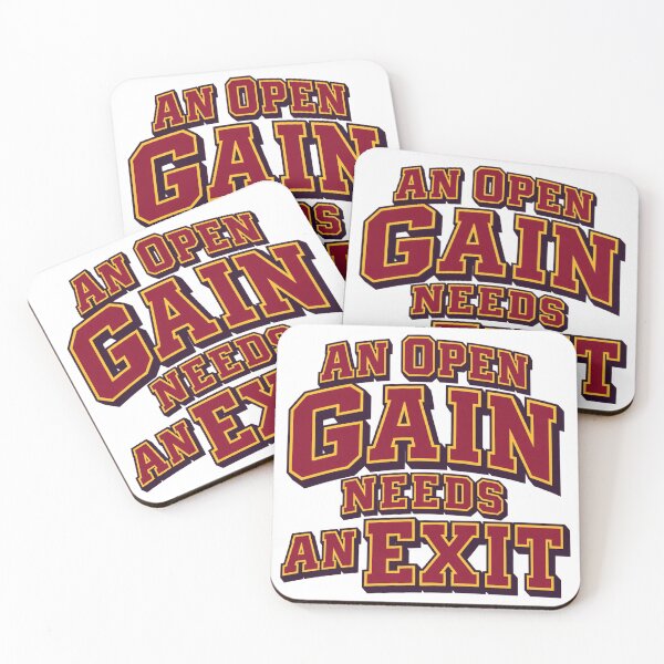 Item preview, An Open Gain Needs an Exit Bold Trading Saying designed and sold by Bikivuno.