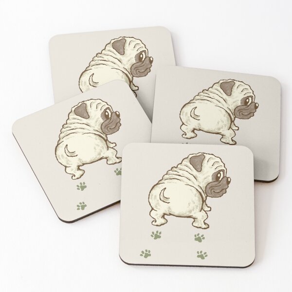 Item preview, Pug and Footprints designed and sold by Toru Sanogawa.