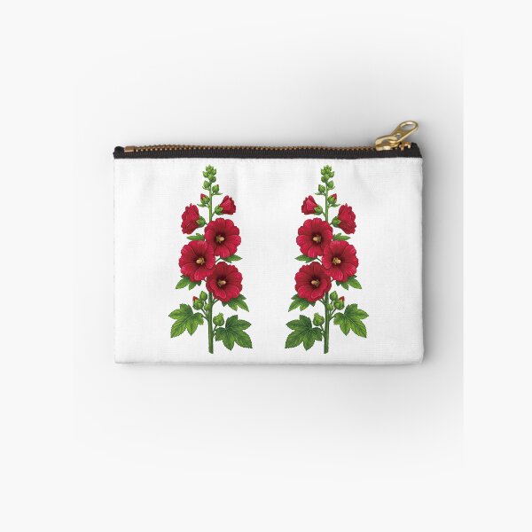 Item preview, Elegant Red Hollyhocks: Botanical Art. designed and sold by EunsooLee.