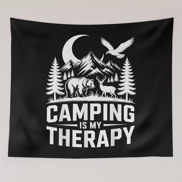 Item preview, Bear Camping is My Therapy designed and sold by KatieThomShop.