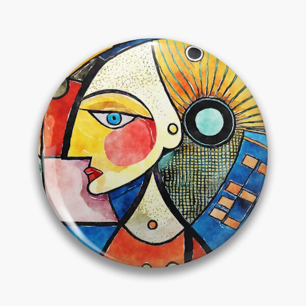 Item preview, Exotic Cubism Art Exquisite Face Colorful Abstract Designs designed and sold by DEC02.
