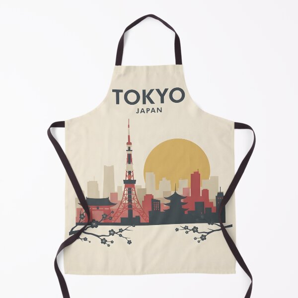 Item preview, Tokyo Japan Vintage Travel Poster - Minimalist Tokyo Tower Art Print designed and sold by DuckOddity.