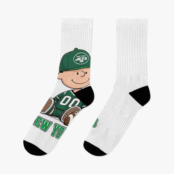 Item preview, Snoopy And Charlie Brown New York Jets Football Fan designed and sold by CaneufeyCip.