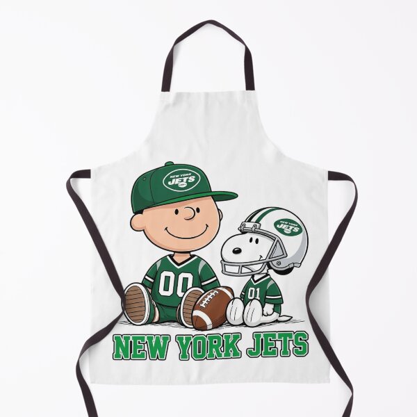 Item preview, Snoopy And Charlie Brown New York Jets Football Fan designed and sold by CaneufeyCip.