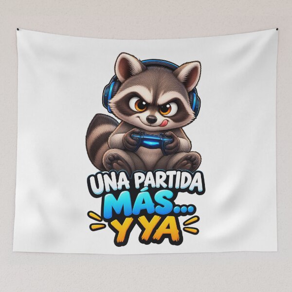 Item preview, Gamer raccoon with controller: one more game designed and sold by LINSSEX Style • Urban & Sport Streetwear.