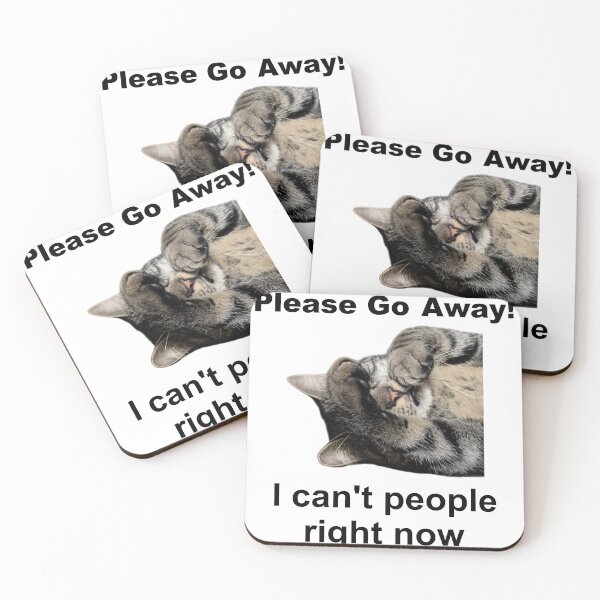 Item preview, I Can't People Now - Cat  designed and sold by DocAurora.