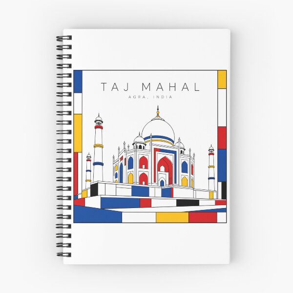 Item preview, Taj Mahal Mondrian Style Poster 3D designed and sold by CMYKStudio.