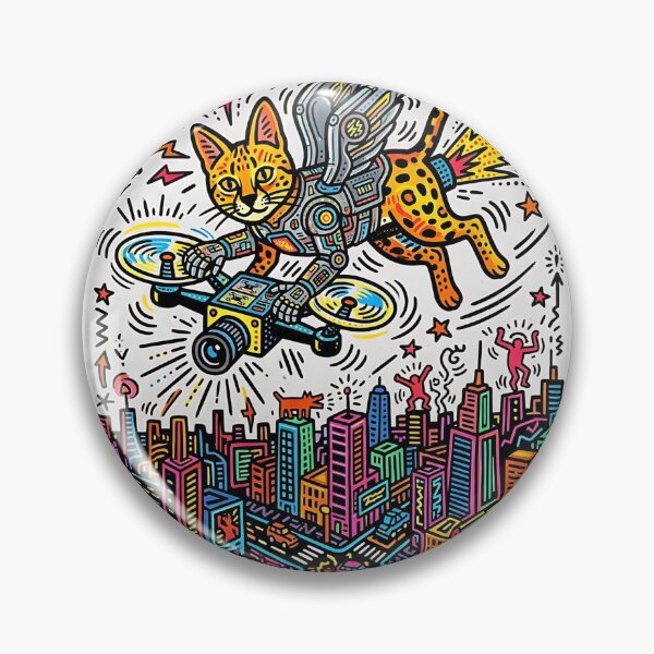 Item preview, Savannah Cat Drone Photographer designed and sold by PictoVibe.