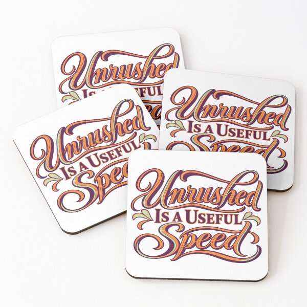 Item preview, Unrushed Is a Useful Speed Elegant Calligraphy designed and sold by Bikivuno.