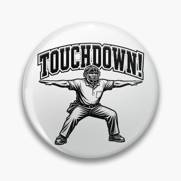 Item preview, Touchdown Baseball Umpire Football Funny Baseball Gear designed and sold by DynamicDesign.