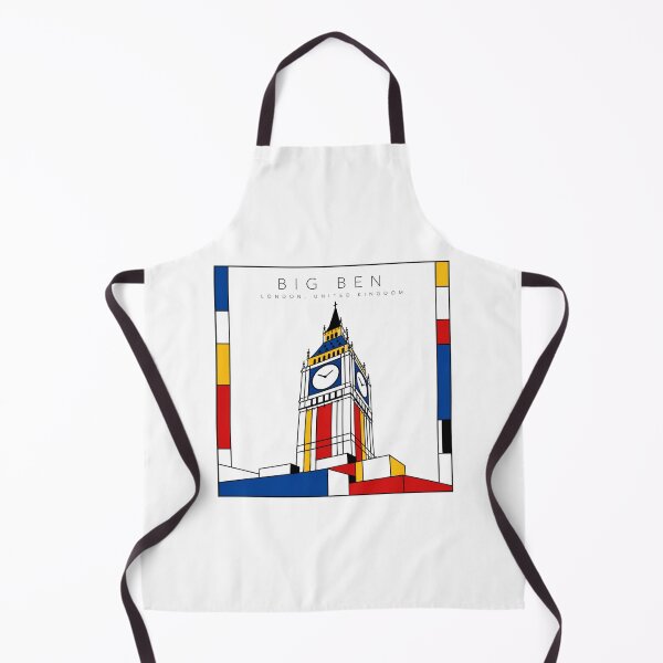 Item preview, Big Ben Mondrian Style Poster 3D designed and sold by CMYKStudio.