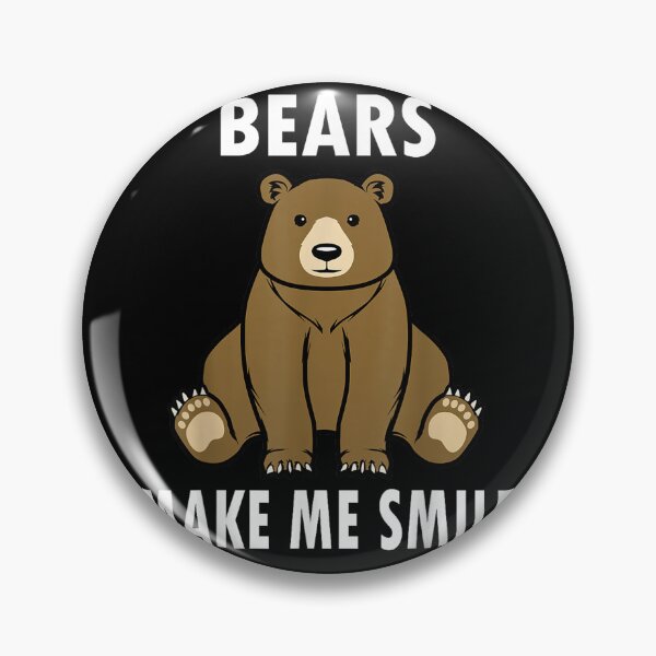 Item preview, Bears Make Me Smile Cute Wildlife Grizzly designed and sold by KatieThomShop.