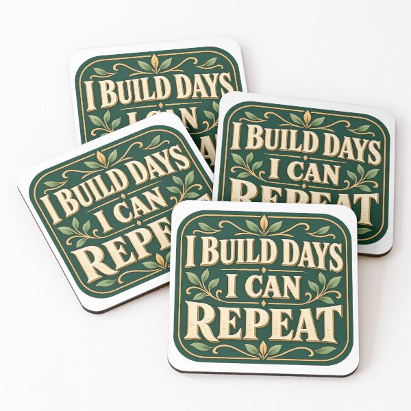 Item preview, I Build Days I Can Repeat Botanical Quote Art designed and sold by Bikivuno.