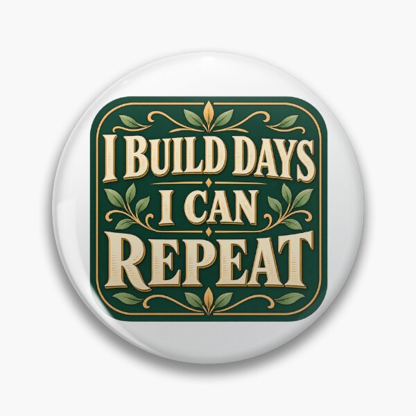 Item preview, I Build Days I Can Repeat Botanical Quote Art designed and sold by Bikivuno.