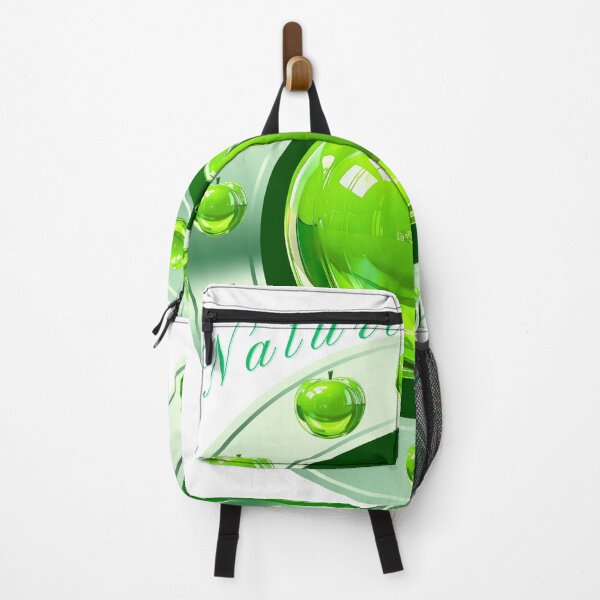 Item preview, Nature Glow Green 3D Chrome Apple Y2K Logo designed and sold by MinimalAurashop.