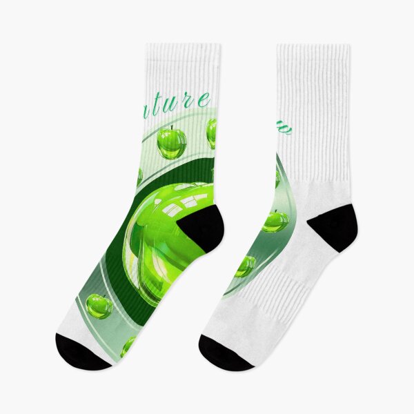 Item preview, Nature Glow Green 3D Chrome Apple Y2K Logo designed and sold by MinimalAurashop.
