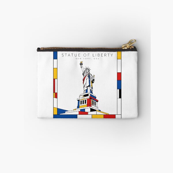 Item preview, Statue of Liberty Mondrian Style Poster 3D designed and sold by CMYKStudio.