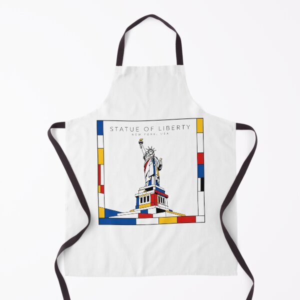 Item preview, Statue of Liberty Mondrian Style Poster 3D designed and sold by CMYKStudio.