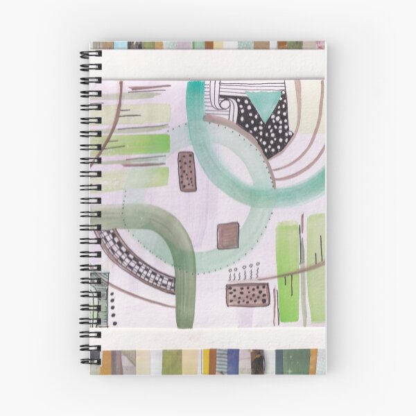 Item preview, Green Abstract Collage and Watercolor designed and sold by Anna  Mills.