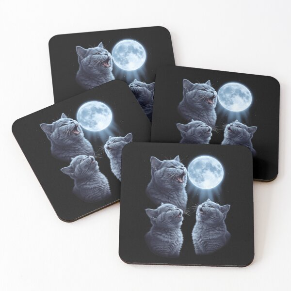 Item preview, British Shorthair Howling Moon Art Cat Kitten Lover designed and sold by dian-rody-crest.
