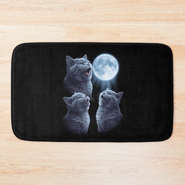 Item preview, British Shorthair Howling Moon Art Cat Kitten Lover designed and sold by dian-rody-crest.