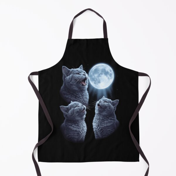 Item preview, British Shorthair Howling Moon Art Cat Kitten Lover designed and sold by dian-rody-crest.